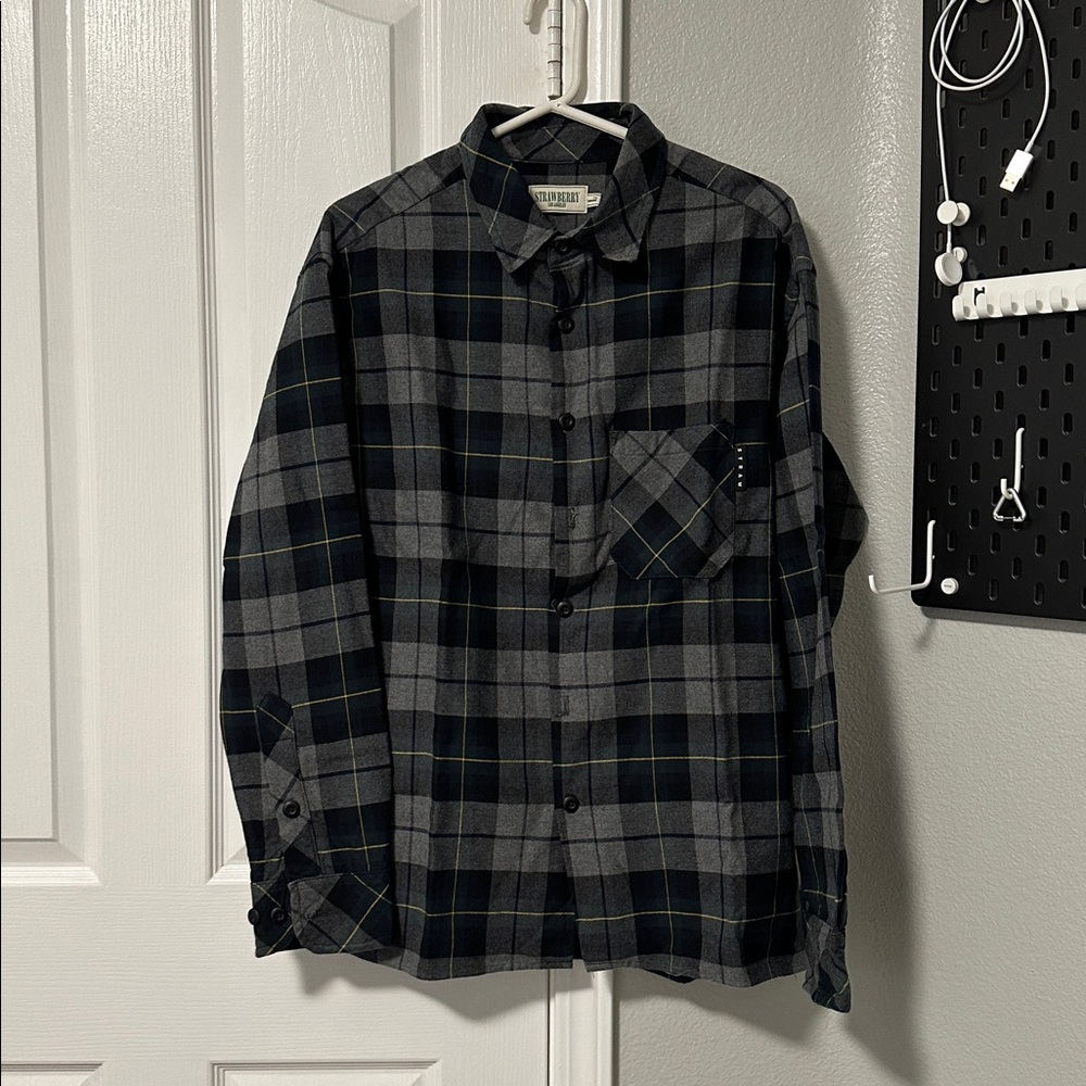 Strawberry Flannel Shirt
